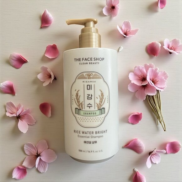 The Face Shop Rice Water Bright Essential Treatment & Shampoo 16.9oz - Picture 2 of 3
